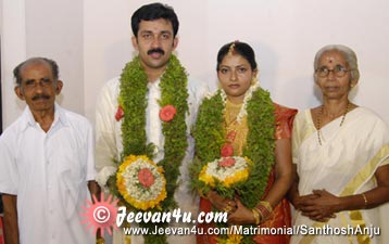 Santhosh Anju Photos Wedding